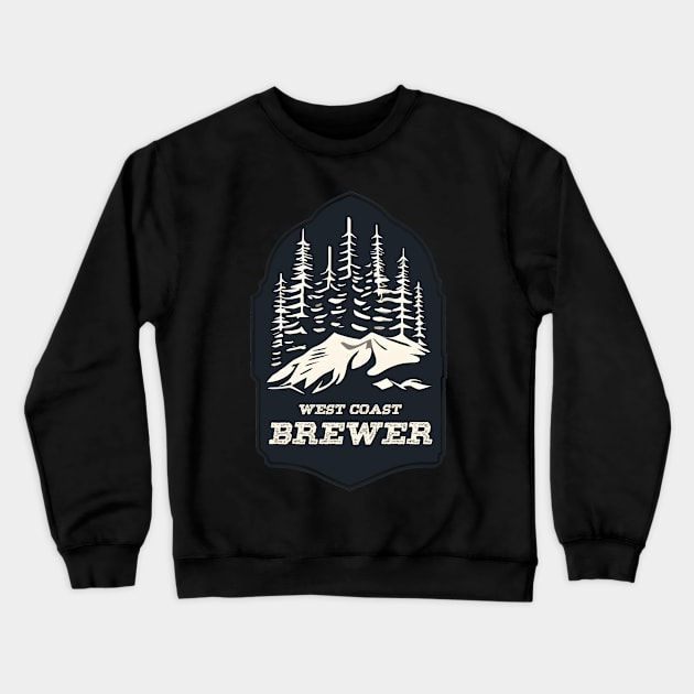 West Coast Brewer Crewneck Sweatshirt by Magnetar